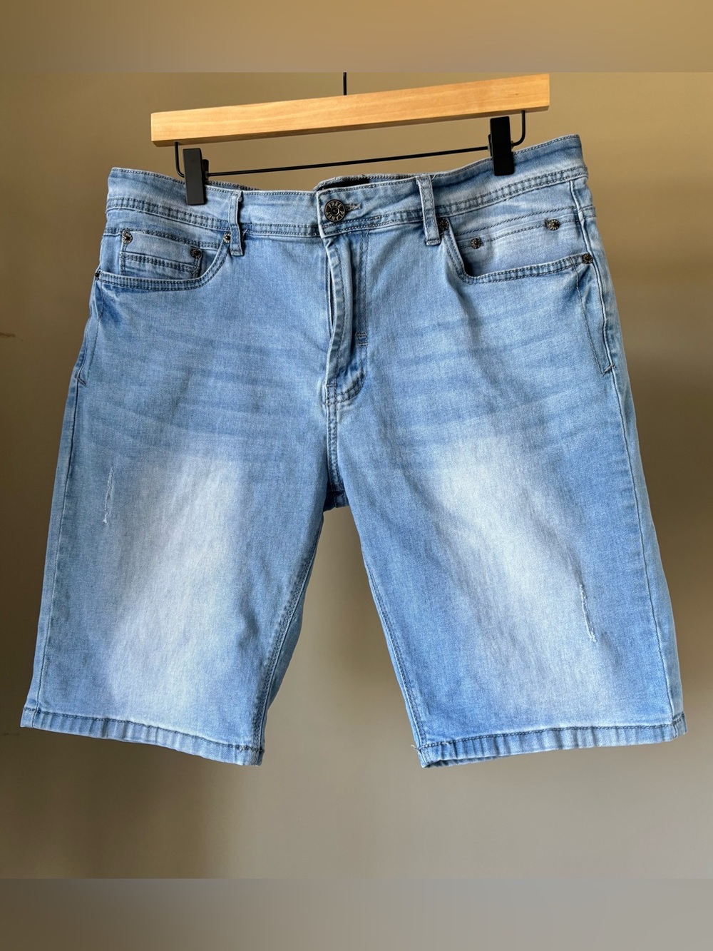 Free Planet Light Blue Denim Men’s Shorts -